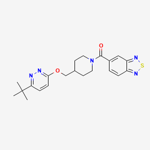 2,1,3-Benzothiadiazol-5-yl-[4-[(6-tert-butylpyridazin-3-yl)oxymethyl]piperidin-1-yl]methanone