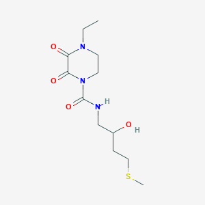 4-Ethyl-N-(2-hydroxy-4-methylsulfanylbutyl)-2,3-dioxopiperazine-1-carboxamide