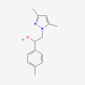 2-(3,5-Dimethylpyrazol-1-yl)-1-(4-methylphenyl)ethanol
