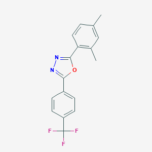 2-(2,4-Dimethylphenyl)-5-[4-(trifluoromethyl)phenyl]-1,3,4-oxadiazole