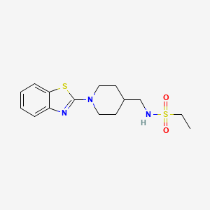 N-((1-(benzo[d]thiazol-2-yl)piperidin-4-yl)methyl)ethanesulfonamide