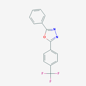 molecular formula C15H9F3N2O B287229 2-Phenyl-5-[4-(trifluoromethyl)phenyl]-1,3,4-oxadiazole CAS No. 724434-37-1