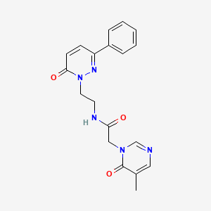 2-(5-methyl-6-oxopyrimidin-1(6H)-yl)-N-(2-(6-oxo-3-phenylpyridazin-1(6H)-yl)ethyl)acetamide