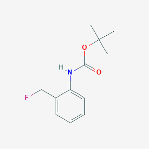 molecular formula C12H16FNO2 B2872306 Tert-butyl N-[2-(fluoromethyl)phenyl]carbamate CAS No. 1374329-41-5