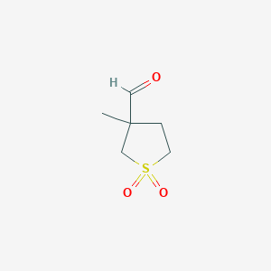 molecular formula C6H10O3S B2872308 3-甲基四氢噻吩-3-甲醛 1,1-二氧化物 CAS No. 1780259-87-1