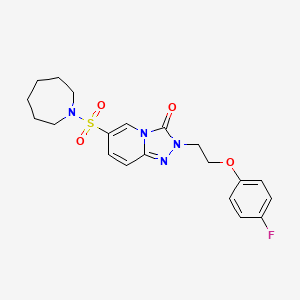 6-(azepan-1-ylsulfonyl)-2-(2-(4-fluorophenoxy)ethyl)-[1,2,4]triazolo[4,3-a]pyridin-3(2H)-one