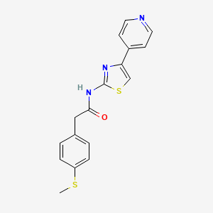 2-(4-(methylthio)phenyl)-N-(4-(pyridin-4-yl)thiazol-2-yl)acetamide