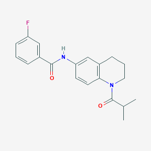 3-fluoro-N-(1-isobutyryl-1,2,3,4-tetrahydroquinolin-6-yl)benzamide