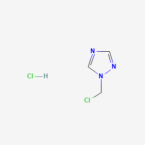 molecular formula C3H5Cl2N3 B2872349 1-(chloromethyl)-1H-1,2,4-triazole hydrochloride CAS No. 84387-61-1; 84387-62-2