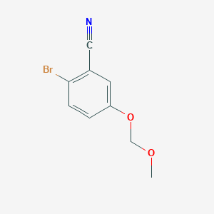 molecular formula C9H8BrNO2 B2872352 2-溴-5-(甲氧甲氧基)苯甲腈 CAS No. 1934887-58-7