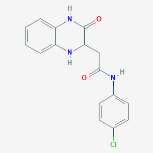 N-(4-chlorophenyl)-2-(3-oxo-1,2,3,4-tetrahydroquinoxalin-2-yl)acetamide
