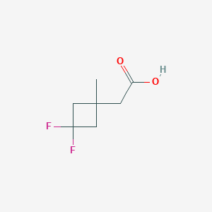 molecular formula C7H10F2O2 B2872366 2-(3,3-二氟-1-甲基环丁基)乙酸 CAS No. 1773507-87-1