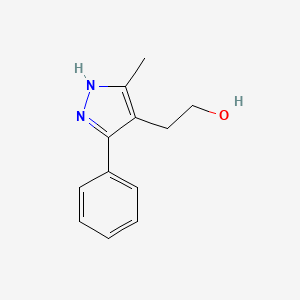 2-(3-methyl-5-phenyl-1H-pyrazol-4-yl)ethanol