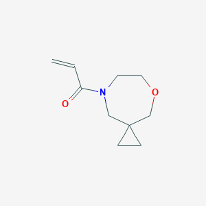molecular formula C10H15NO2 B2872374 1-(5-Oxa-8-azaspiro[2.6]nonan-8-yl)prop-2-en-1-one CAS No. 2308298-25-9