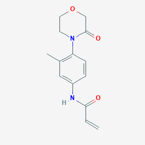 N-(3-methyl-4-(3-oxomorpholino)phenyl)acrylamide