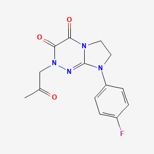 8-(4-fluorophenyl)-2-(2-oxopropyl)-7,8-dihydroimidazo[2,1-c][1,2,4]triazine-3,4(2H,6H)-dione