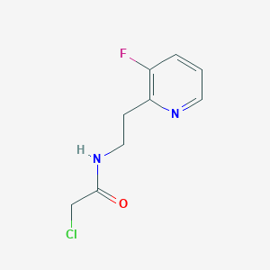 molecular formula C9H10ClFN2O B2872395 2-Chloro-N-[2-(3-fluoropyridin-2-yl)ethyl]acetamide CAS No. 2411229-82-6