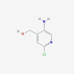 molecular formula C6H7ClN2O B2872397 (5-氨基-2-氯吡啶-4-基)甲醇 CAS No. 1227583-24-5