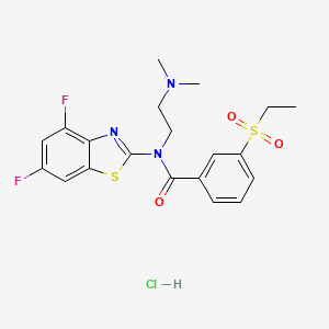 N-(4,6-difluorobenzo[d]thiazol-2-yl)-N-(2-(dimethylamino)ethyl)-3-(ethylsulfonyl)benzamide hydrochloride