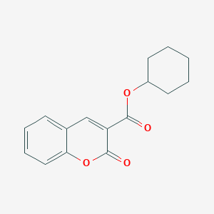 molecular formula C16H16O4 B2872426 cyclohexyl 2-oxo-2H-chromene-3-carboxylate CAS No. 313229-95-7