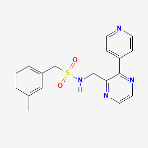 molecular formula C18H18N4O2S B2872430 1-(3-methylphenyl)-N-{[3-(pyridin-4-yl)pyrazin-2-yl]methyl}methanesulfonamide CAS No. 2097909-48-1