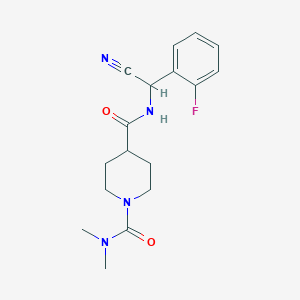 N4-[cyano(2-fluorophenyl)methyl]-N1,N1-dimethylpiperidine-1,4-dicarboxamide