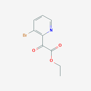 molecular formula C9H8BrNO3 B2872441 2-(3-溴吡啶-2-基)-2-氧代乙酸乙酯 CAS No. 1379317-40-4