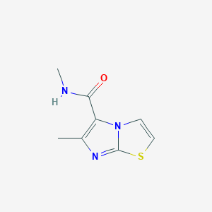 molecular formula C8H9N3OS B2872442 N,6-dimethylimidazo[2,1-b][1,3]thiazole-5-carboxamide CAS No. 478066-41-0