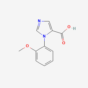 molecular formula C11H10N2O3 B2872455 1-(2-甲氧苯基)-1H-咪唑-5-甲酸 CAS No. 762240-23-3