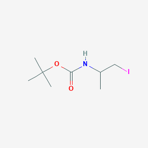 molecular formula C8H16INO2 B2872463 Tert-butyl (1-iodopropan-2-yl)carbamate CAS No. 363599-44-4