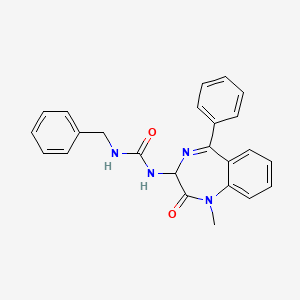 1-Benzyl-3-(1-methyl-2-oxo-5-phenyl-2,3-dihydro-1H-benzo[e][1,4]diazepin-3-yl)-urea