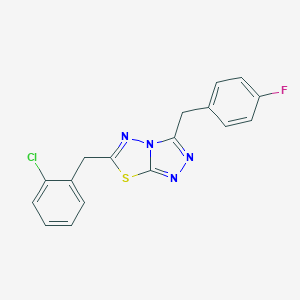 6-(2-Chlorobenzyl)-3-(4-fluorobenzyl)[1,2,4]triazolo[3,4-b][1,3,4]thiadiazole