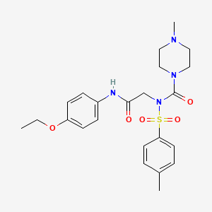 N-(2-((4-ethoxyphenyl)amino)-2-oxoethyl)-4-methyl-N-tosylpiperazine-1-carboxamide