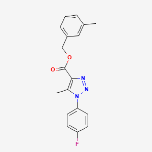 3-methylbenzyl 1-(4-fluorophenyl)-5-methyl-1H-1,2,3-triazole-4-carboxylate