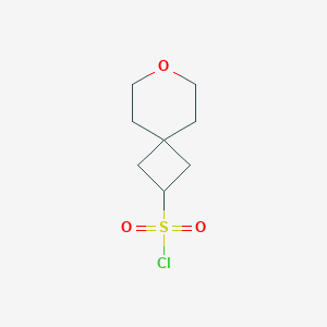 molecular formula C8H13ClO3S B2872504 7-Oxaspiro[3.5]nonane-2-sulfonyl chloride CAS No. 2411266-09-4