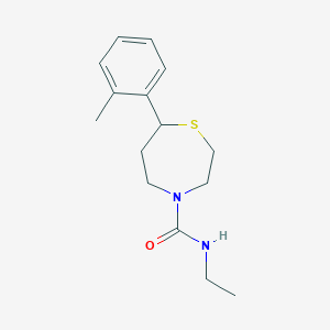 N-ethyl-7-(o-tolyl)-1,4-thiazepane-4-carboxamide