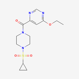 (4-(Cyclopropylsulfonyl)piperazin-1-yl)(6-ethoxypyrimidin-4-yl)methanone