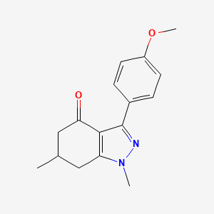 3-(4-methoxyphenyl)-1,6-dimethyl-6,7-dihydro-5H-indazol-4-one