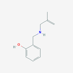 molecular formula C11H15NO B2872552 2-[(2-Methylprop-2-enylamino)methyl]phenol CAS No. 1597291-97-8