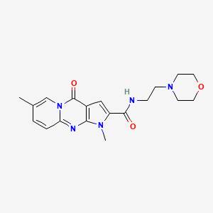 1,7-dimethyl-N-(2-morpholinoethyl)-4-oxo-1,4-dihydropyrido[1,2-a]pyrrolo[2,3-d]pyrimidine-2-carboxamide