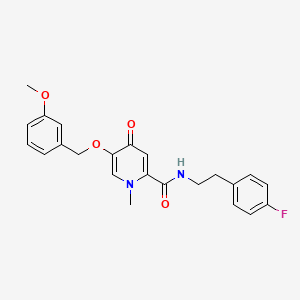 N-(4-fluorophenethyl)-5-((3-methoxybenzyl)oxy)-1-methyl-4-oxo-1,4-dihydropyridine-2-carboxamide