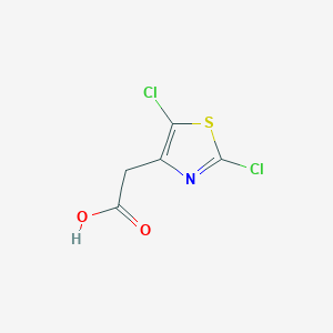 molecular formula C5H3Cl2NO2S B2872586 2-(2,5-二氯-1,3-噻唑-4-基)乙酸 CAS No. 1783953-25-2
