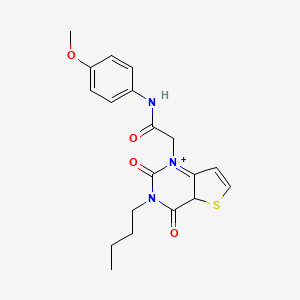 molecular formula C19H21N3O4S B2872590 2-{3-butyl-2,4-dioxo-1H,2H,3H,4H-thieno[3,2-d]pyrimidin-1-yl}-N-(4-methoxyphenyl)acetamide CAS No. 1252822-39-1