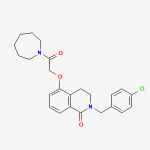 5-(2-(azepan-1-yl)-2-oxoethoxy)-2-(4-chlorobenzyl)-3,4-dihydroisoquinolin-1(2H)-one