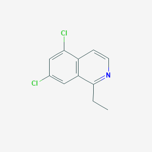 molecular formula C11H9Cl2N B2872628 5,7-Dichloro-1-ethylisoquinoline CAS No. 2228695-87-0