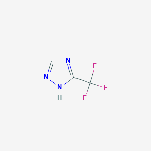 molecular formula C3H2F3N3 B2872632 3-(trifluoromethyl)-1H-1,2,4-triazole CAS No. 60406-75-9