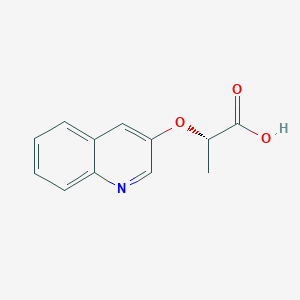 (2S)-2-Quinolin-3-yloxypropanoic acid