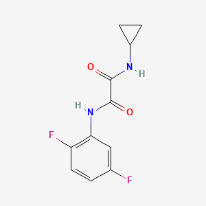 molecular formula C11H10F2N2O2 B2872647 N-环丙基-N'-(2,5-二氟苯基)草酰胺 CAS No. 941984-13-0
