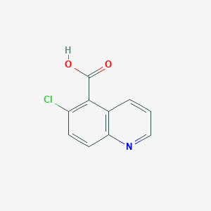 molecular formula C10H6ClNO2 B2872653 6-Chloro-5-quinolinecarboxylic acid CAS No. 803736-96-1