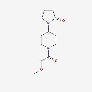 molecular formula C13H22N2O3 B2872702 1-(1-(2-Ethoxyacetyl)piperidin-4-yl)pyrrolidin-2-one CAS No. 1421497-56-4